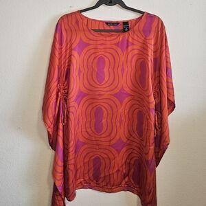 NEW YORK COMPANY Fushia & Pink Kaftan Top-M-New